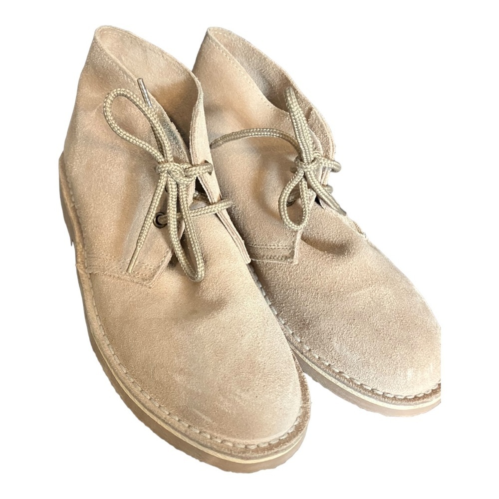 Roamers Desert Boot L777 Real Suede Leather 2 Eye Round Toe Overstitching Size 9